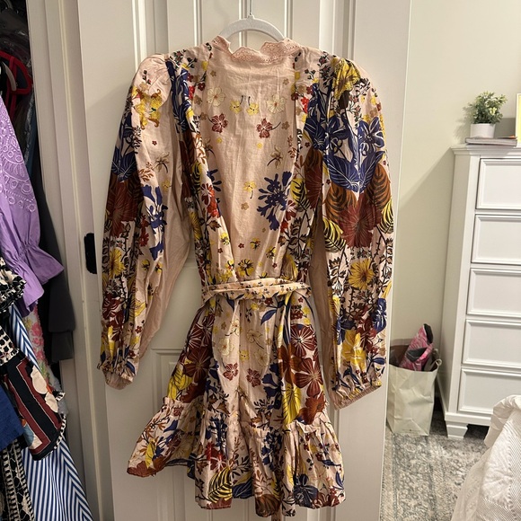 NWT FARM Rio Floral Long Sleeve Dress - Multicolor - Picture 2 of 5